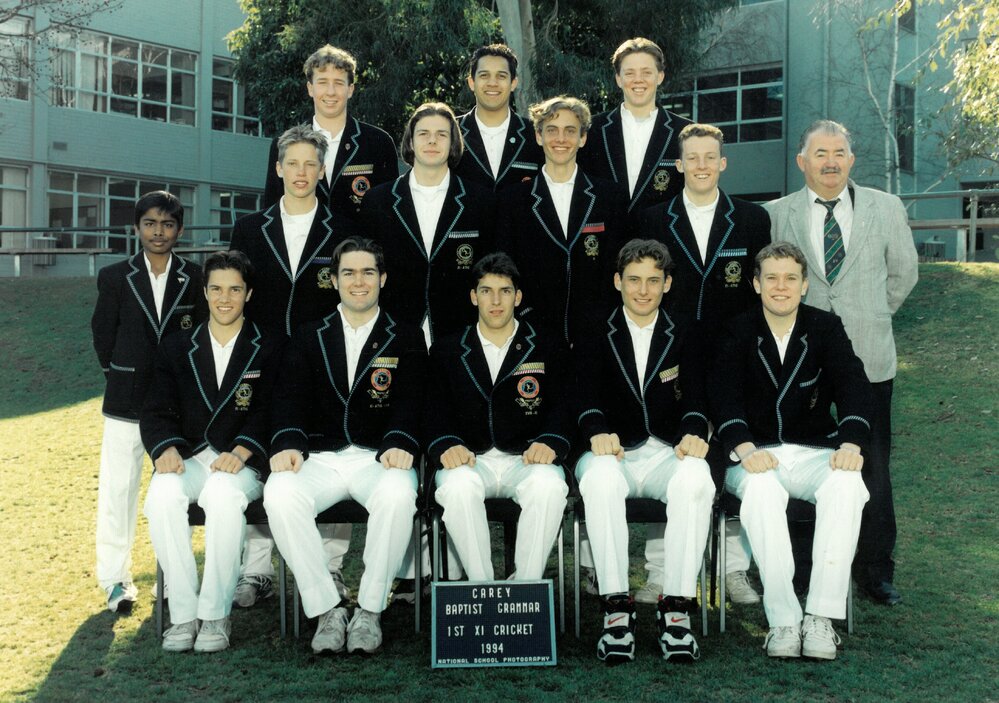 Boys' first XI cricket team, 1994