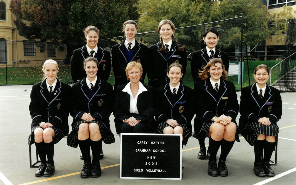 Girls volleyball team, 2003