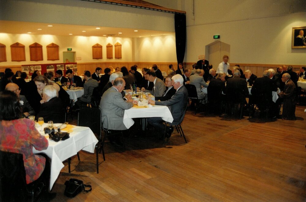 Dinner for past school captains and vice captains in the Memorial Great Hall, 1997
