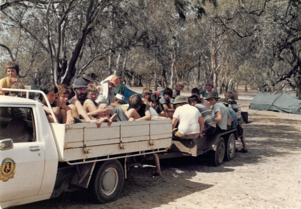 9C Camp Hattah - going to the Murray March 1978