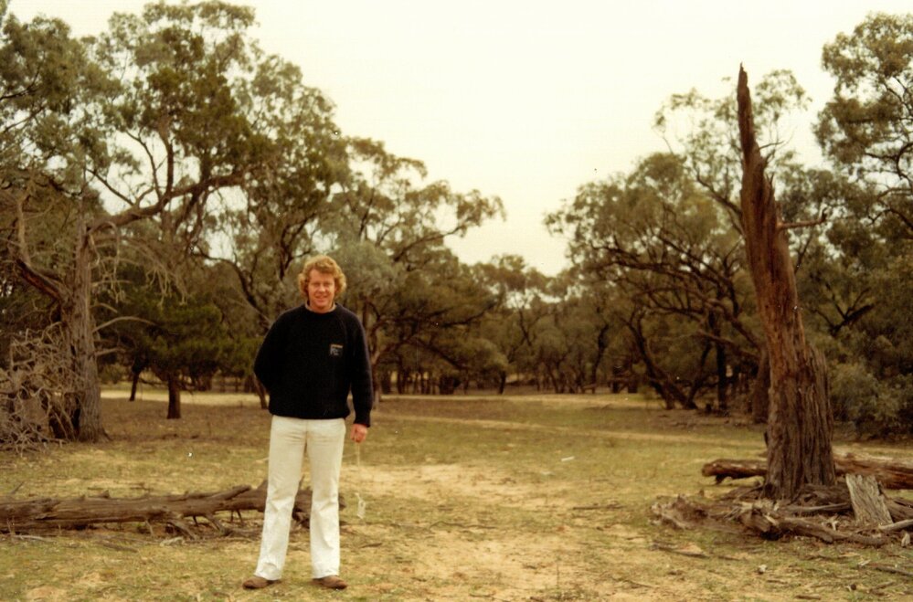 Mr Warwick Dean at Hattah Camp, 1981