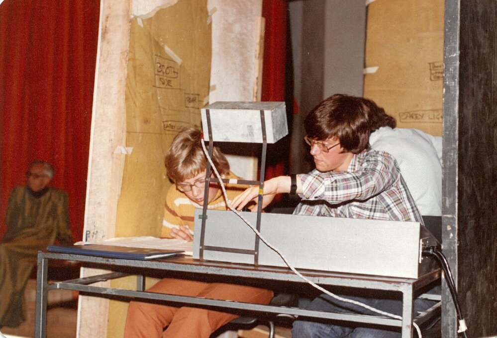 Lighting crew, 1977
