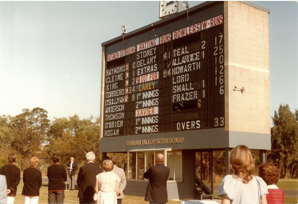Opening of Graham Yallop Scoreboard at Bulleen, 1984