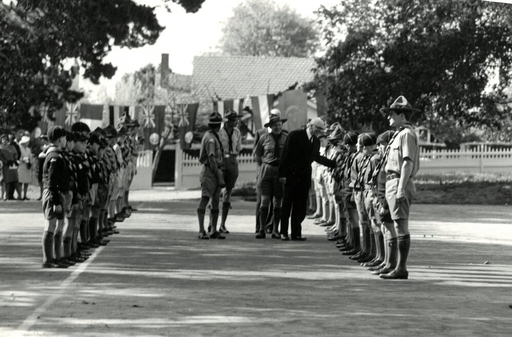 Opening of the new Scout den, 1967
