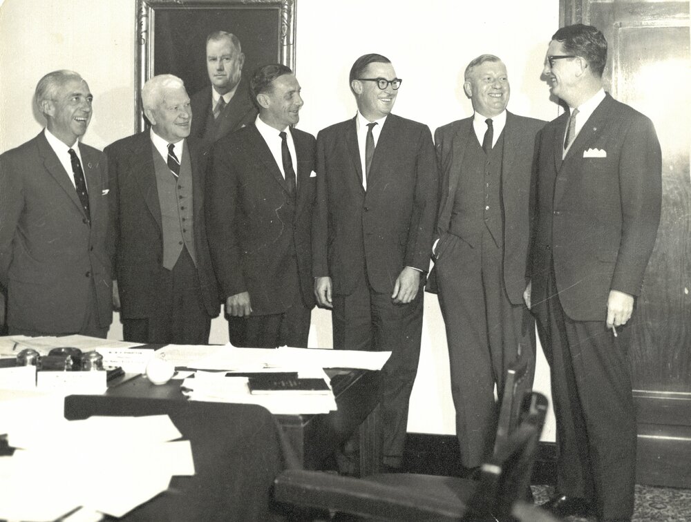 Alfred Mellor at the Australian Associated Stock Exchanges (AASE) Chairman's Conference in Perth, 1962