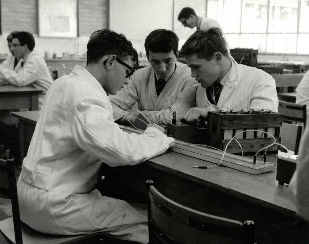 Senior physics lesson, 1960s