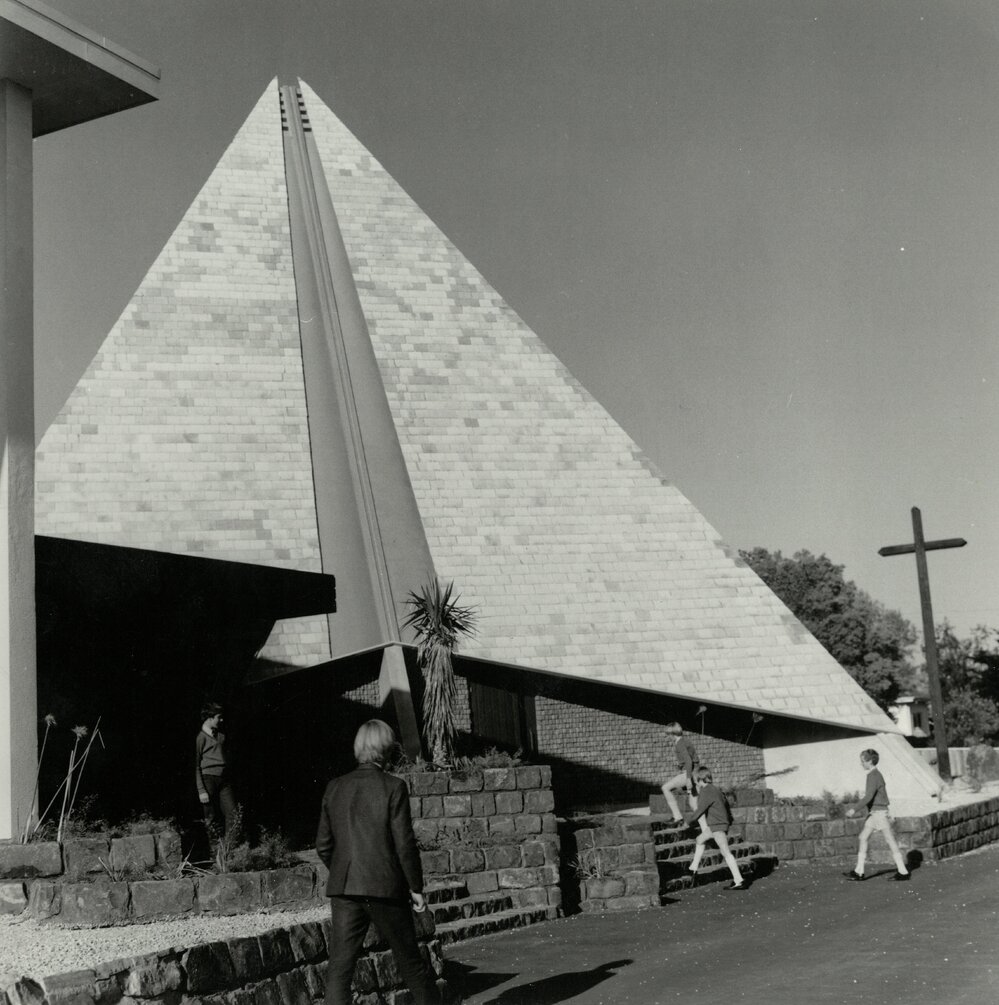 William Carey Chapel external, 1970s