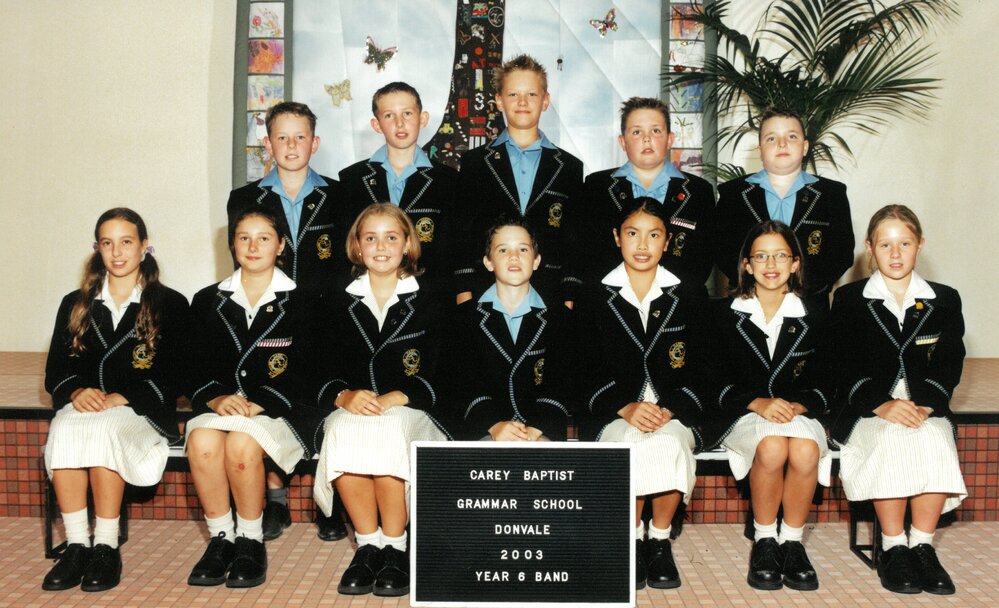 Donvale Year 6 Band, 2003