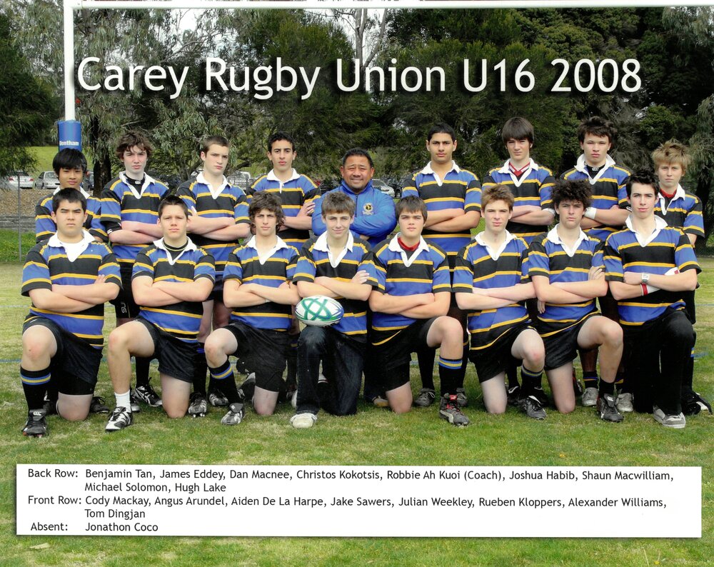 Rugby Union Under 16, 2008
