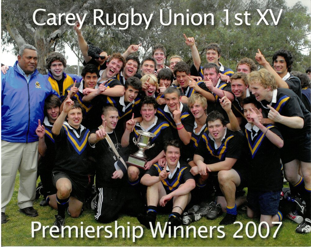 Rugby Union 1st XV Premiership Winners, 2007