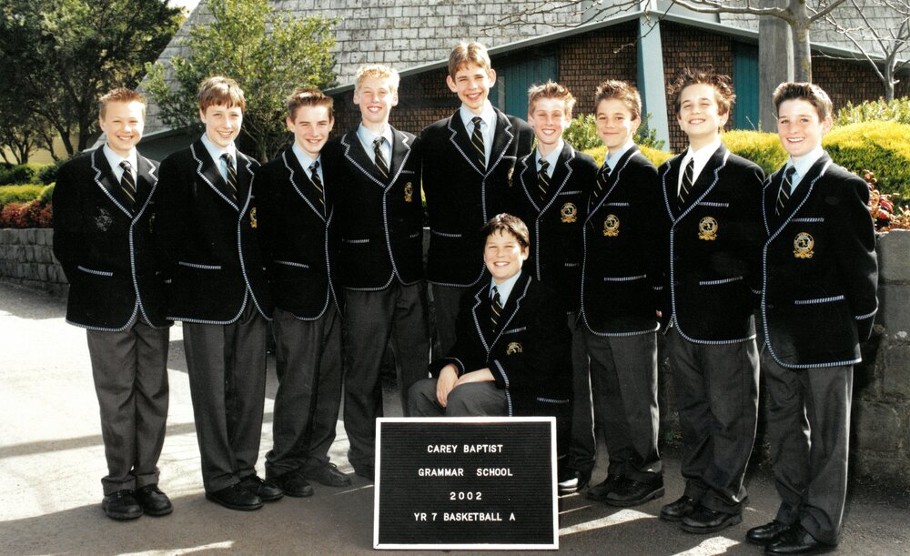 Year 7 Basketball A team, 2002