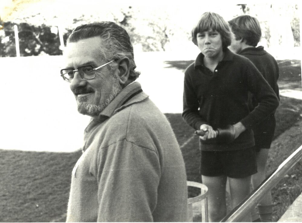 Graeme Burley with James Matthews, circa 1978