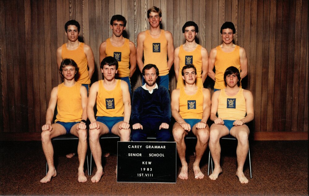 Boys' first VIII rowing, 1983