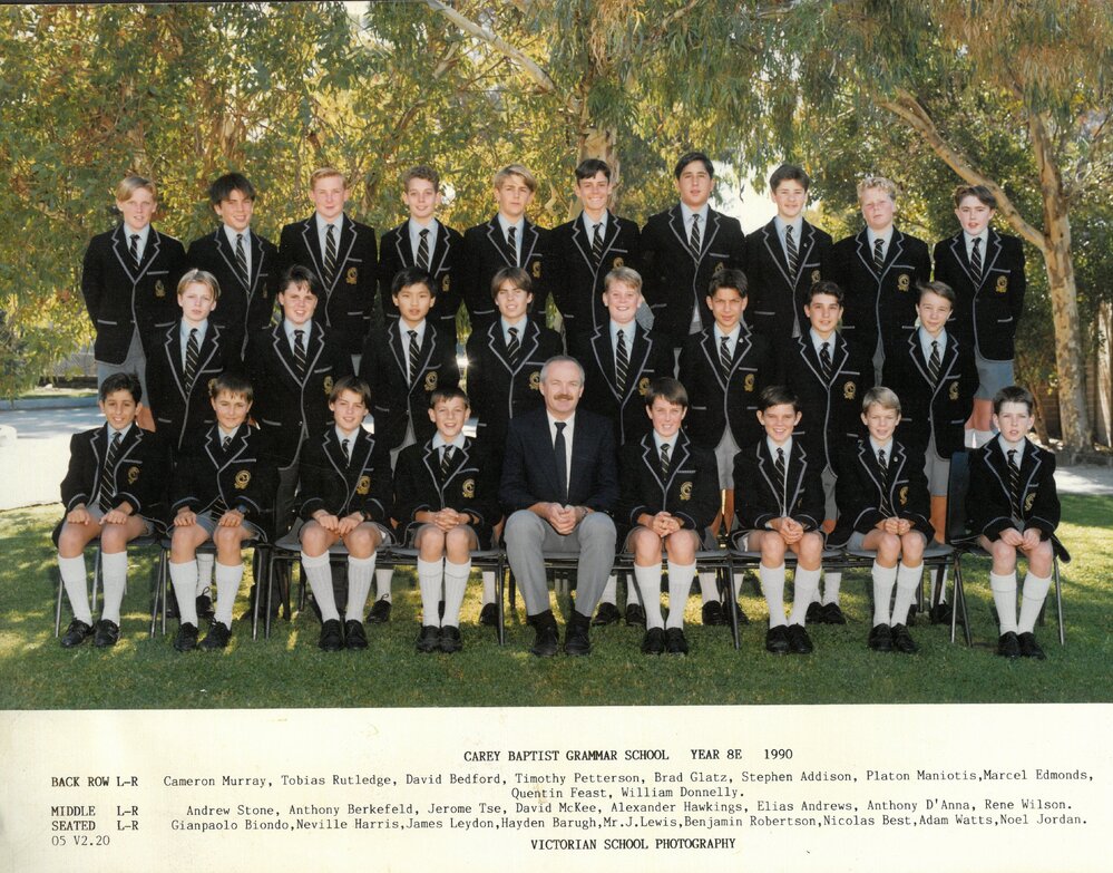Year 8E, 1990