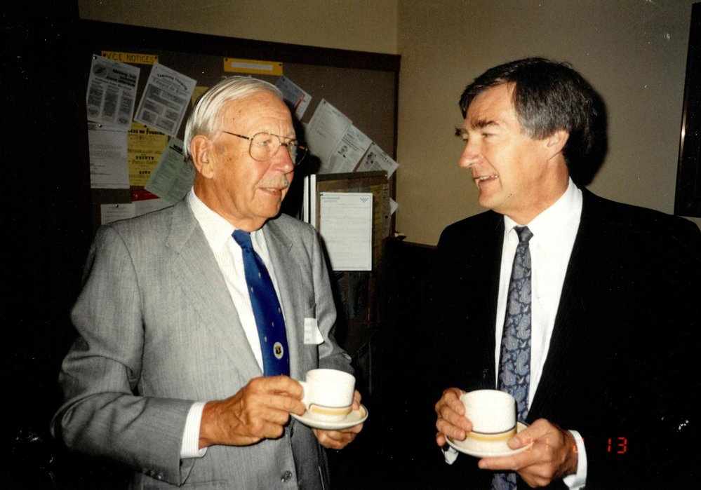 Arthur Locke and Dr. Ross Millikan, 1996