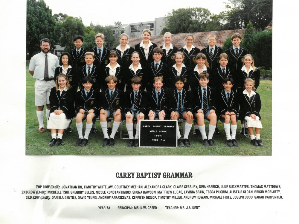 Year 7A, 1995