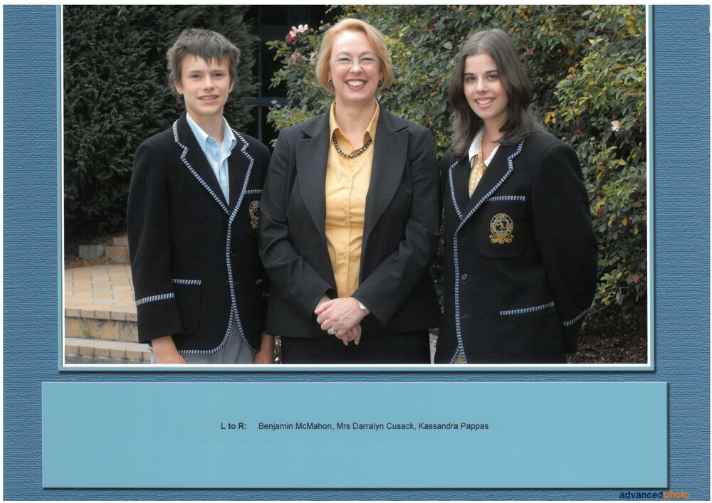 Middle School captains, 2007