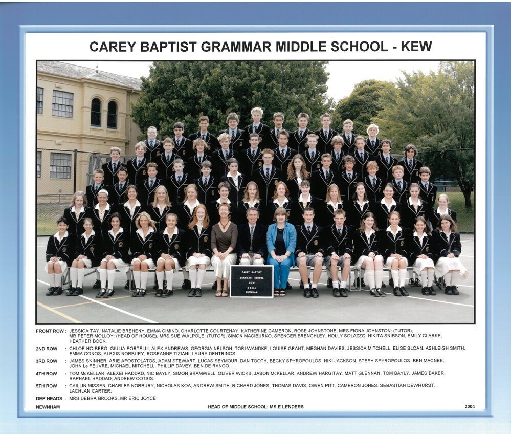MIddle School Newnham House, 2004