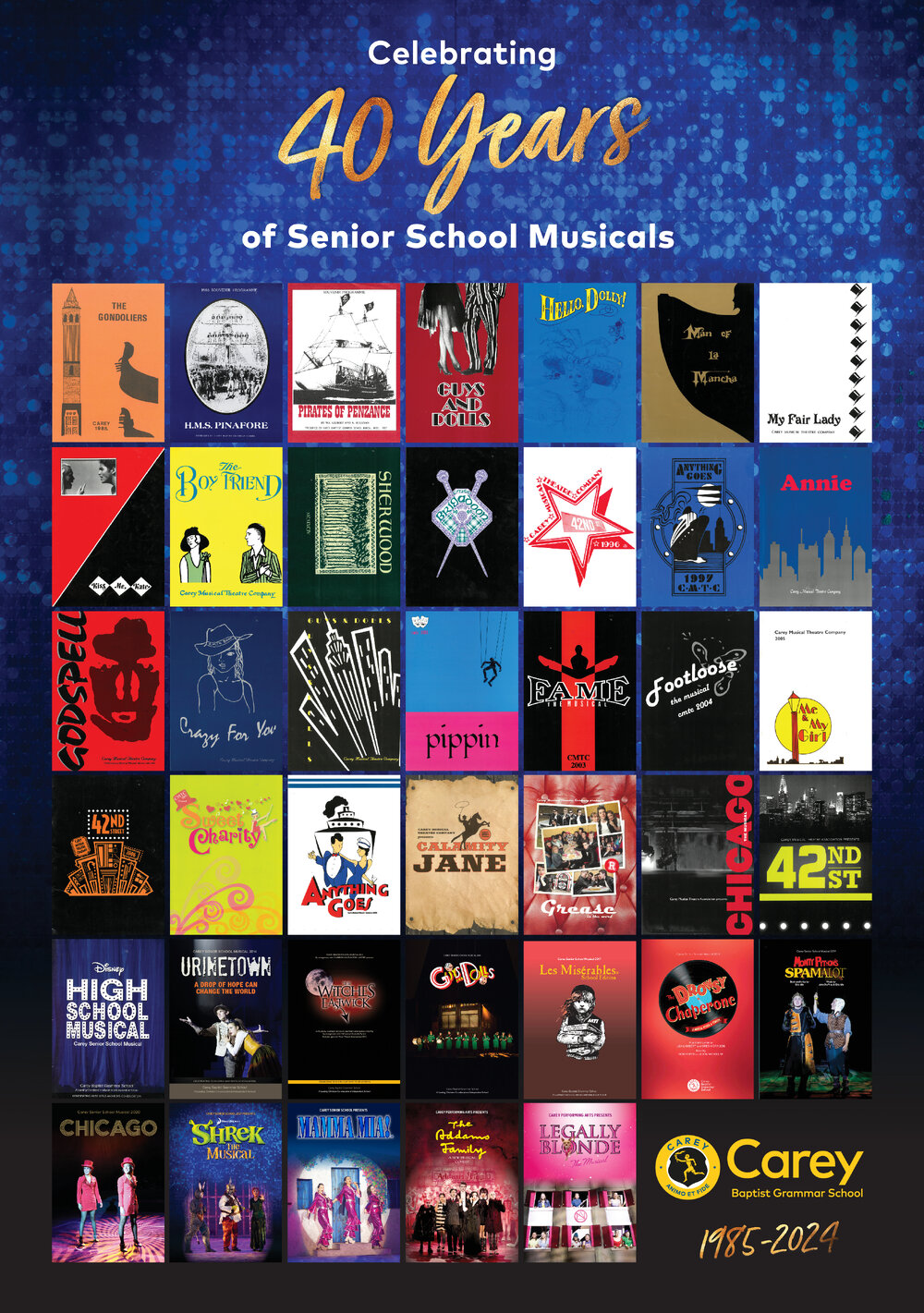 Celebrating 40 years of Senior School Musicals, 2024