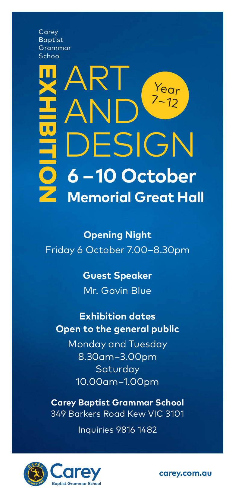 Art and Design Exhibition invitation, 2023