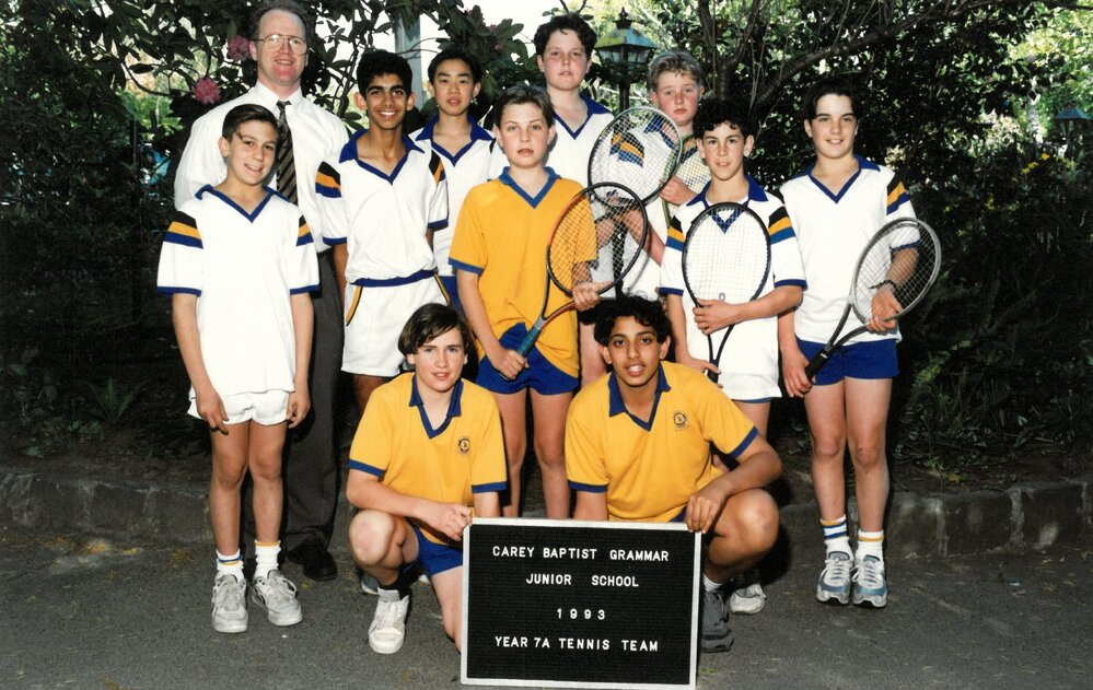 Year 7A tennis team, 1993