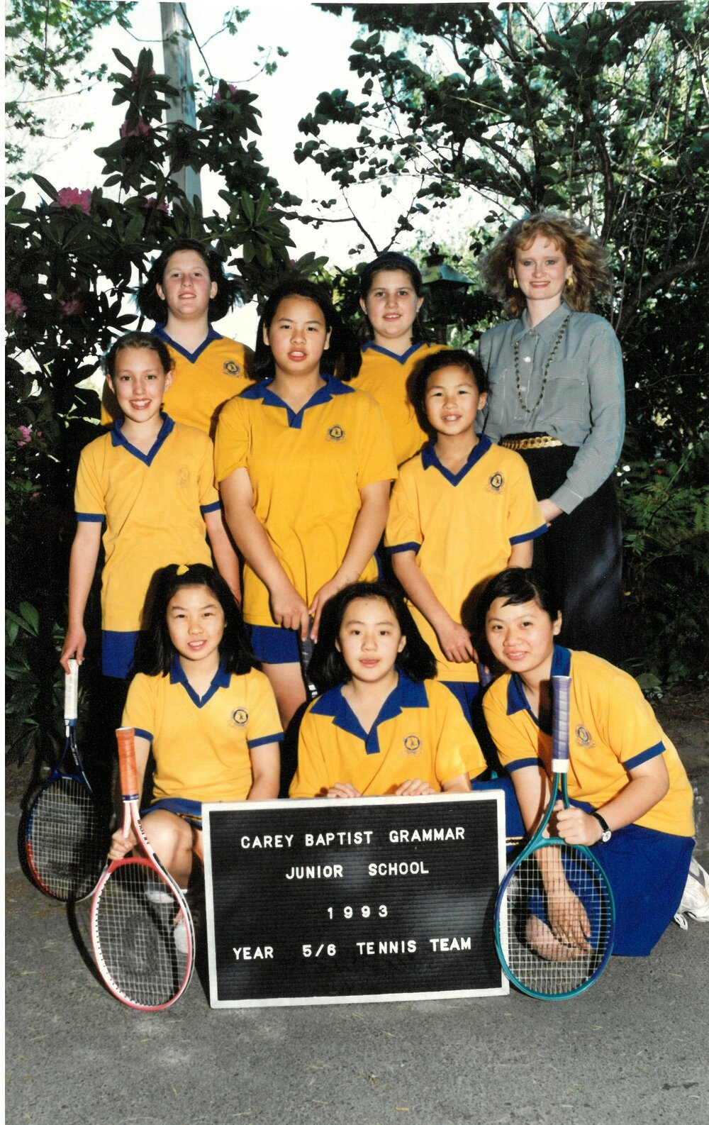Year 5 and 6 tennis team, 1993