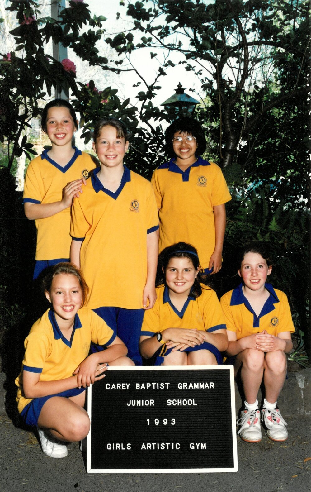 Junior School girls artistic gym, 1993