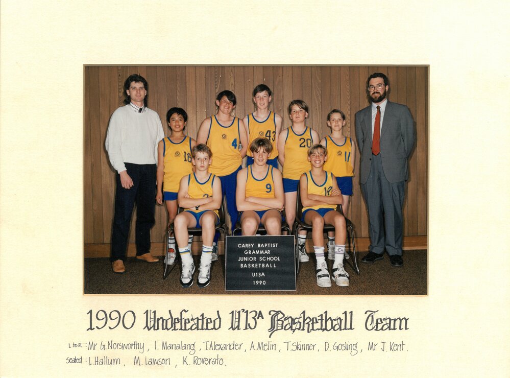 Undefeated Under 13 basketball team, 1990