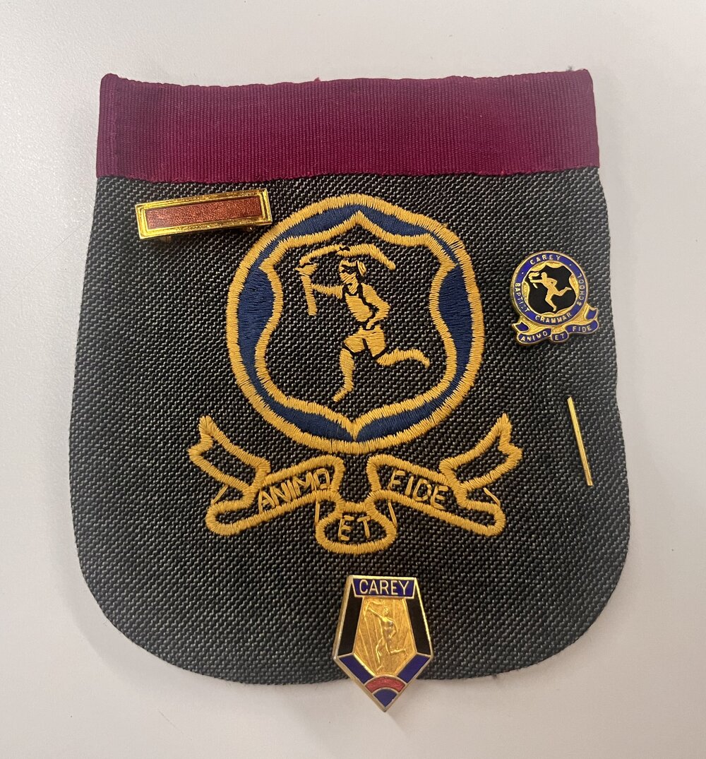 Peter Woodgate's Junior School blazer pocket, circa 1968