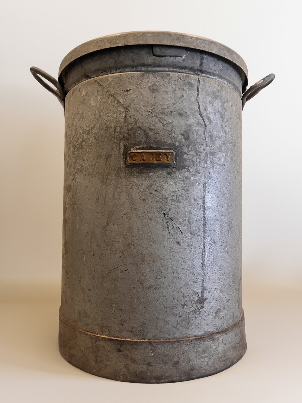 Metal flour bin, circa 1925