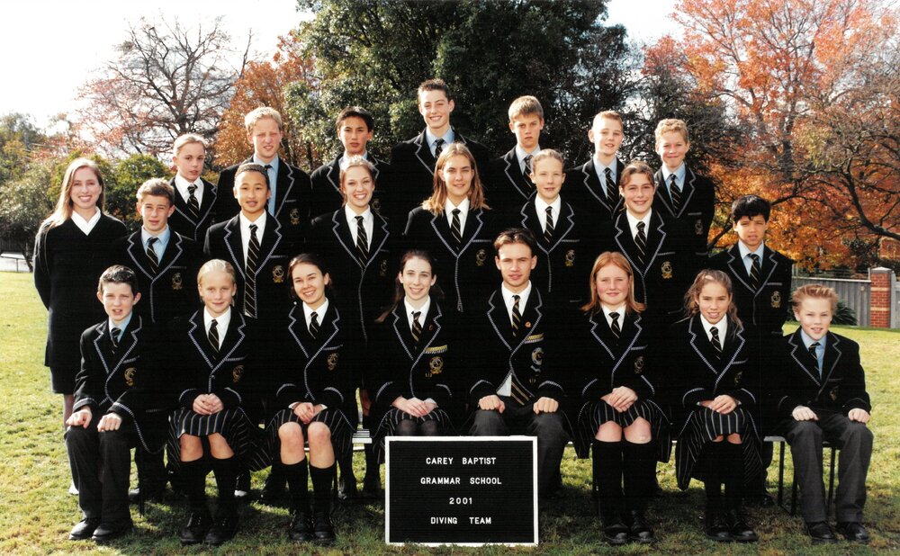 Diving team, 2001
