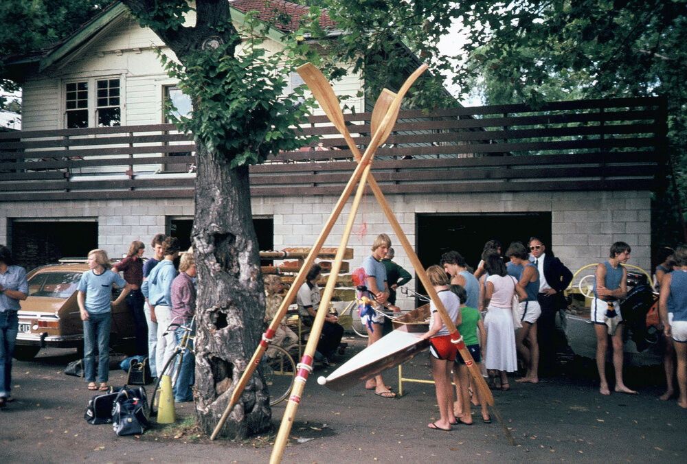 Christening of the 'Keith Bilney' rowing boat, circa 1982