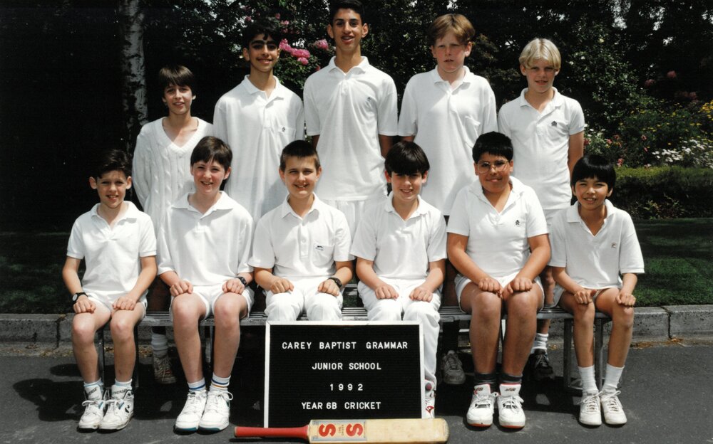 Year 6B cricket team, 1992
