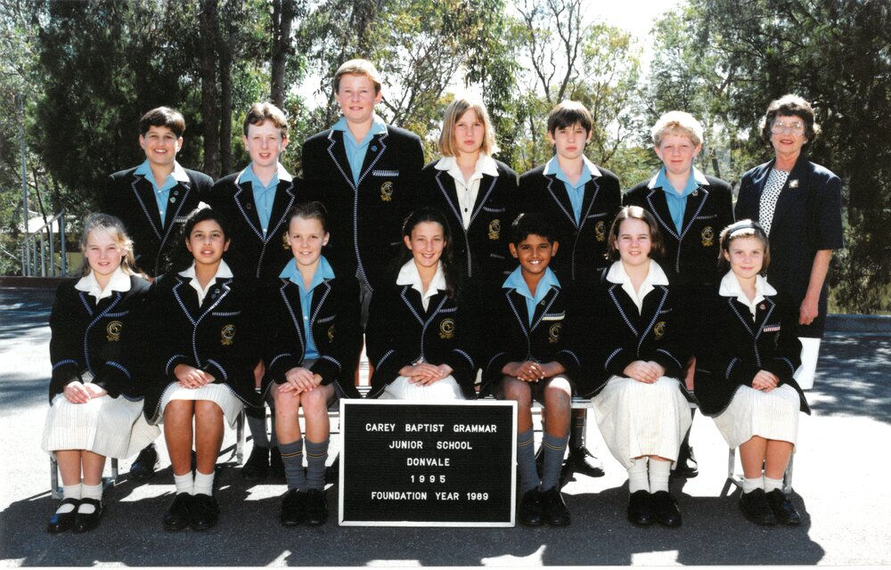 Donvale Foundation Year 1989 students, 1995