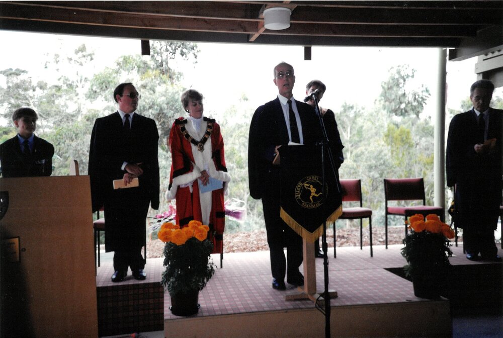 Opening of Stage 2 classroom wing at Donvale, 1992
