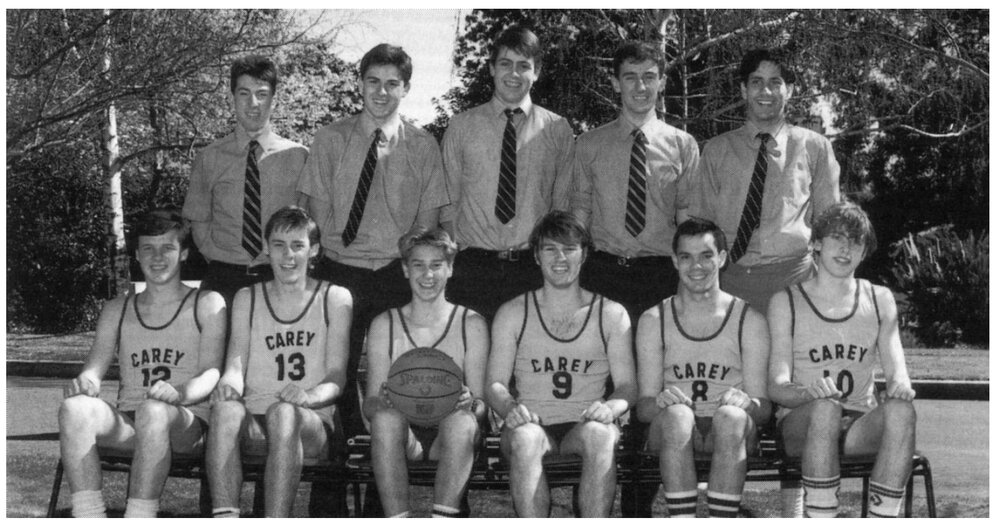 Boys basketball team, 1989