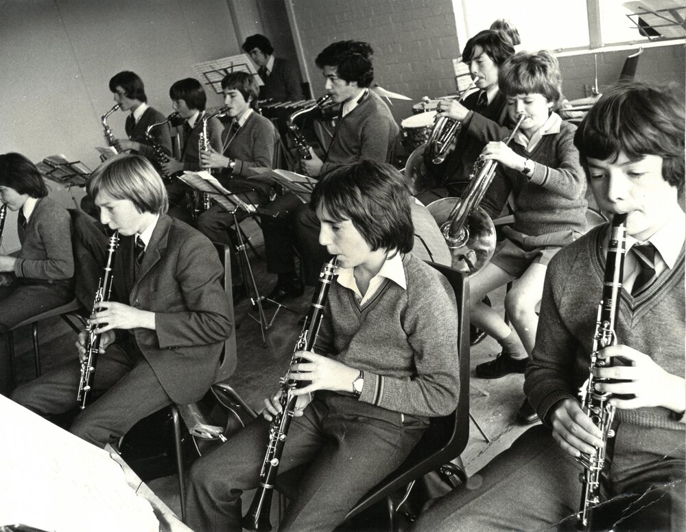School orchestra, 1970s