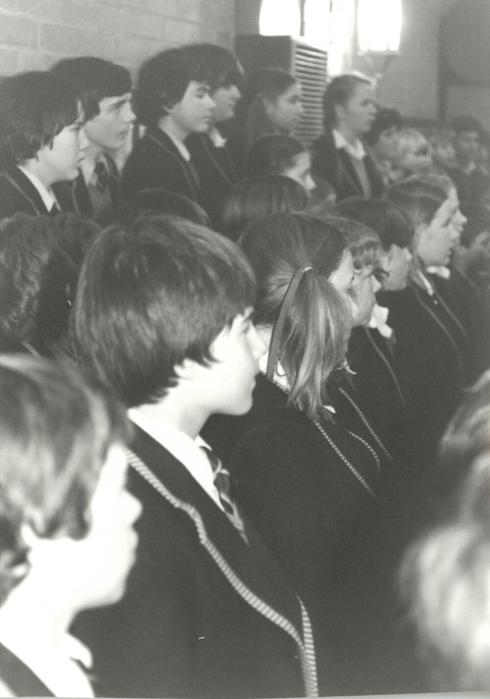 Junior School Choir visits the Prep School, 1981
