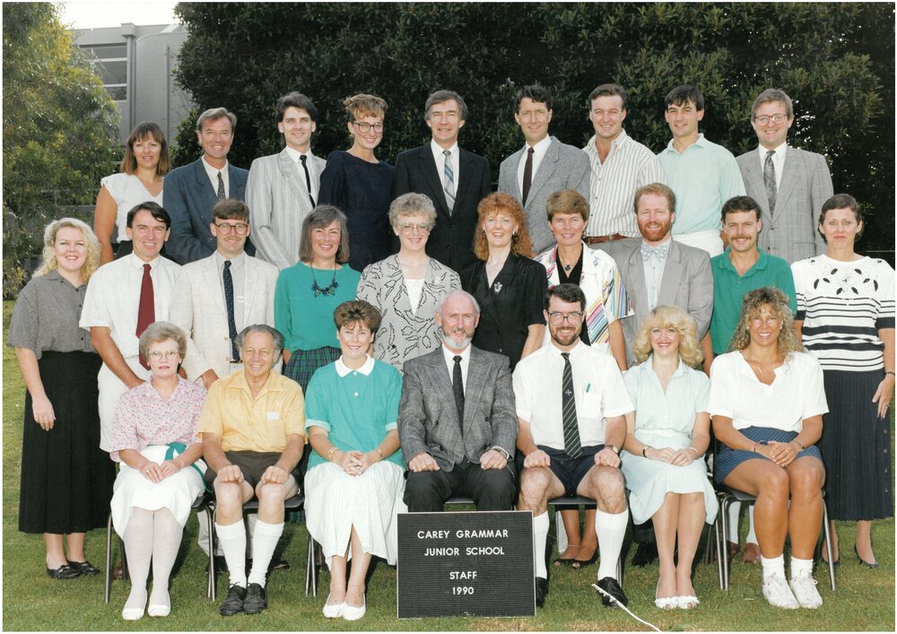 Junior School staff, 1990