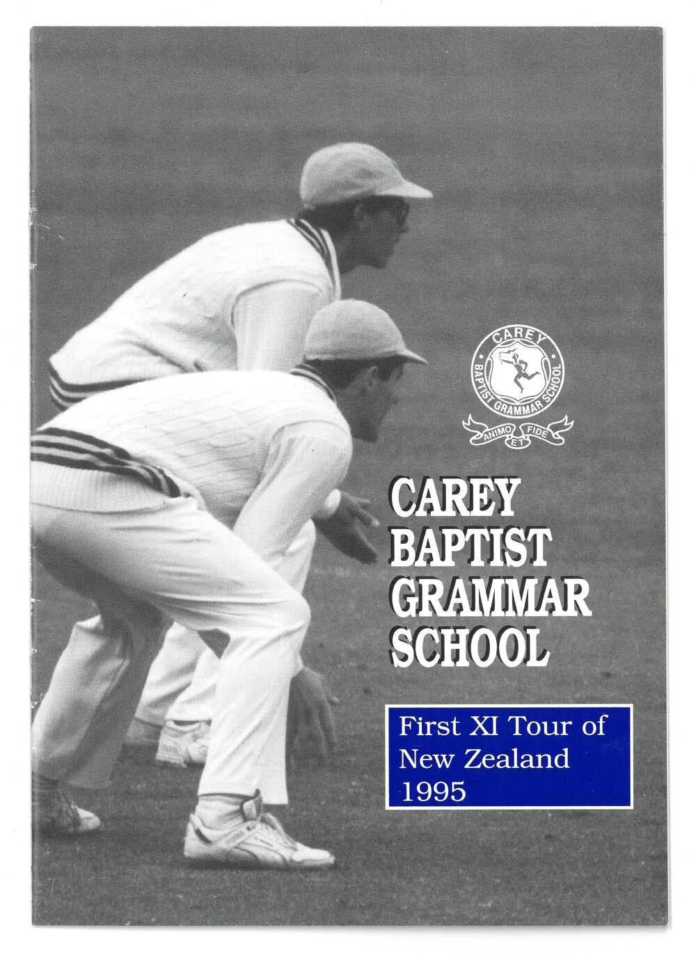 Carey 1st XI tour of New Zealand booklet, 1995