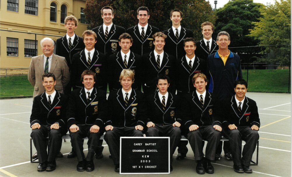 Boys' 1st cricket team, 2003