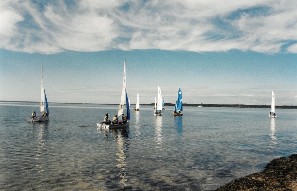 Sailing at Camp Toonallook, 2003