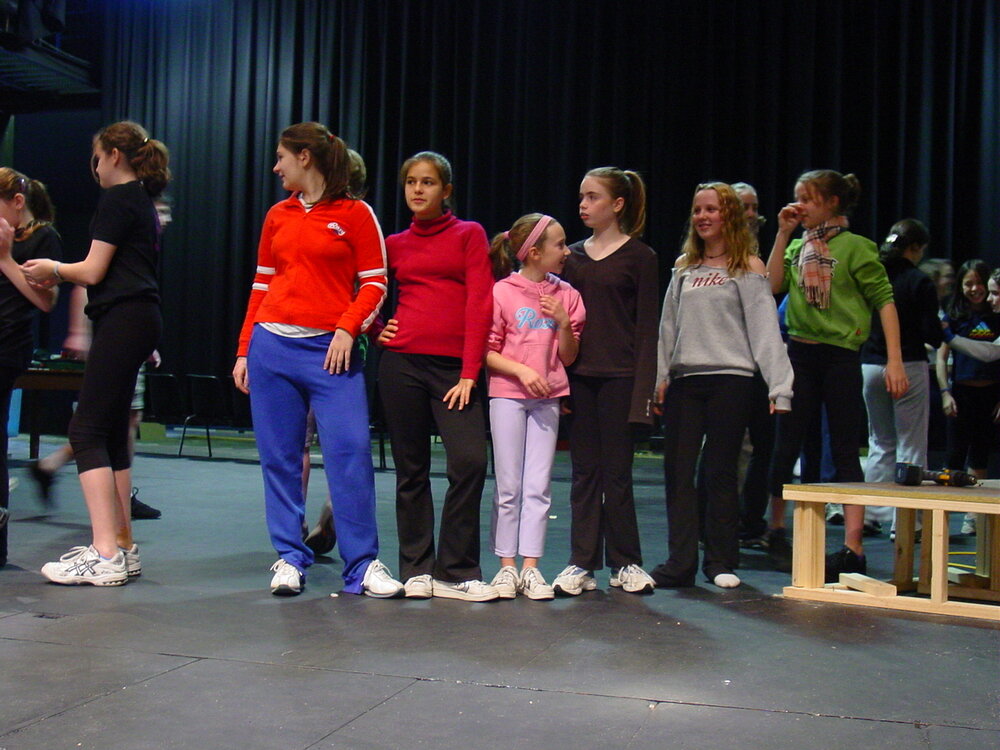 Scene from Middle School Musical 'Tin Pan Ali', 2003