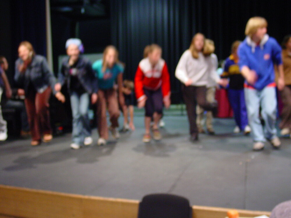 Scene from Middle School Musical 'Tin Pan Ali', 2003