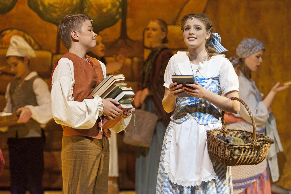 Scene from the Middle School Play 'Beauty and the Beast', 2012