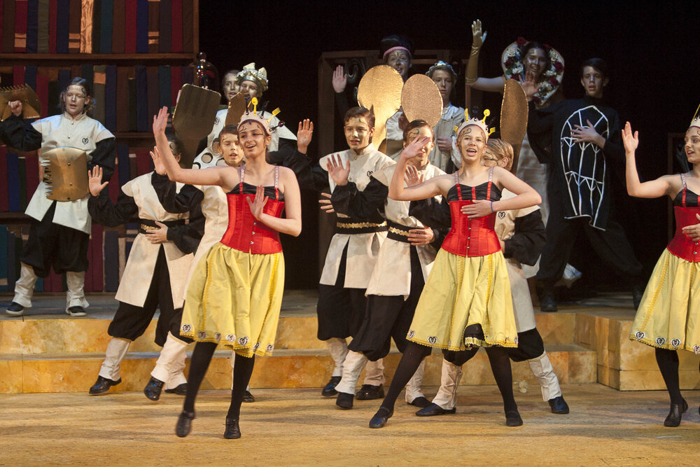 Scene from the Middle School Play 'Beauty and the Beast', 2012