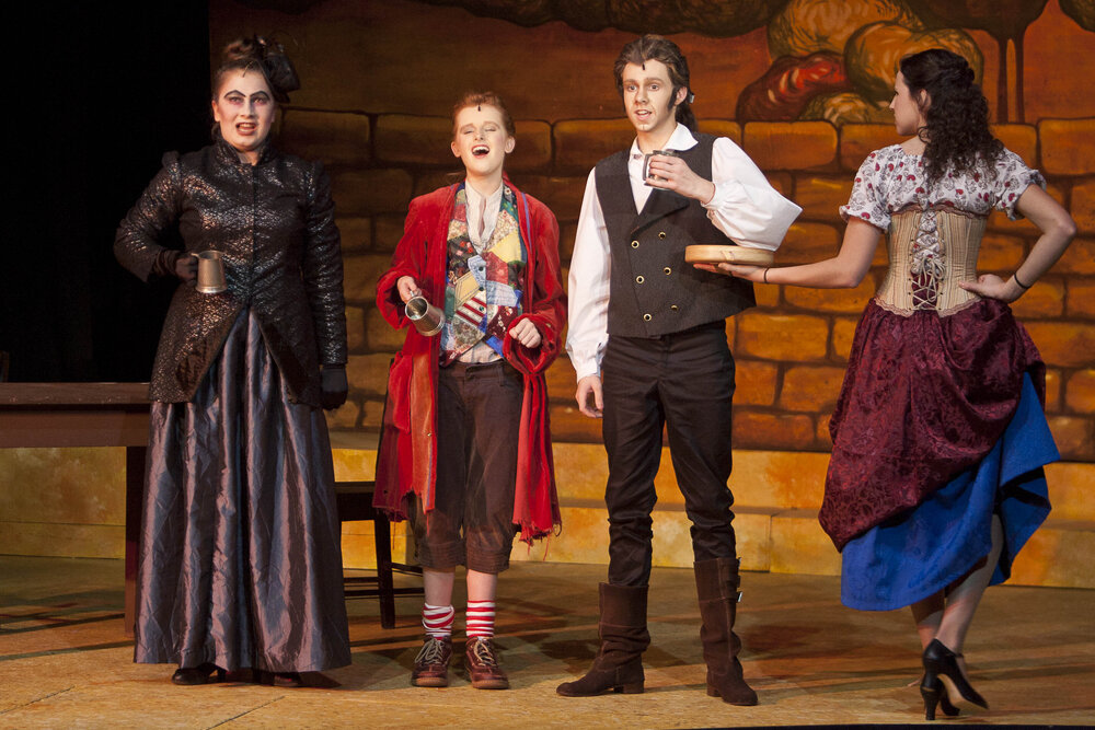 Scene from the Middle School Play 'Beauty and the Beast', 2012