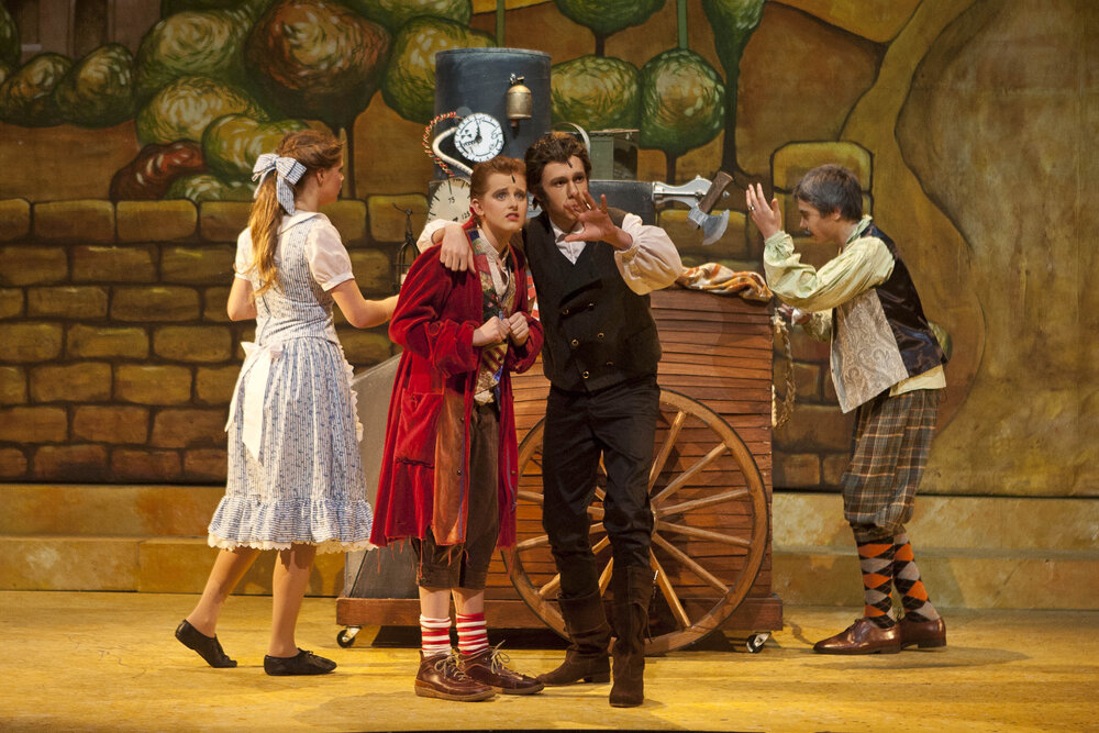 Scene from the Middle School Play 'Beauty and the Beast', 2012