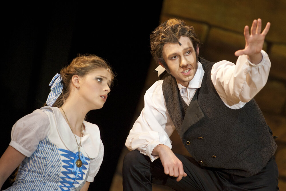 Scene from the Middle School Play 'Beauty and the Beast', 2012