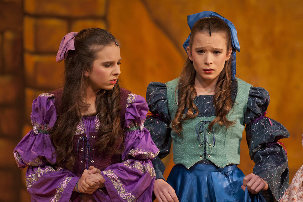 Scene from the Middle School Play 'Beauty and the Beast', 2012